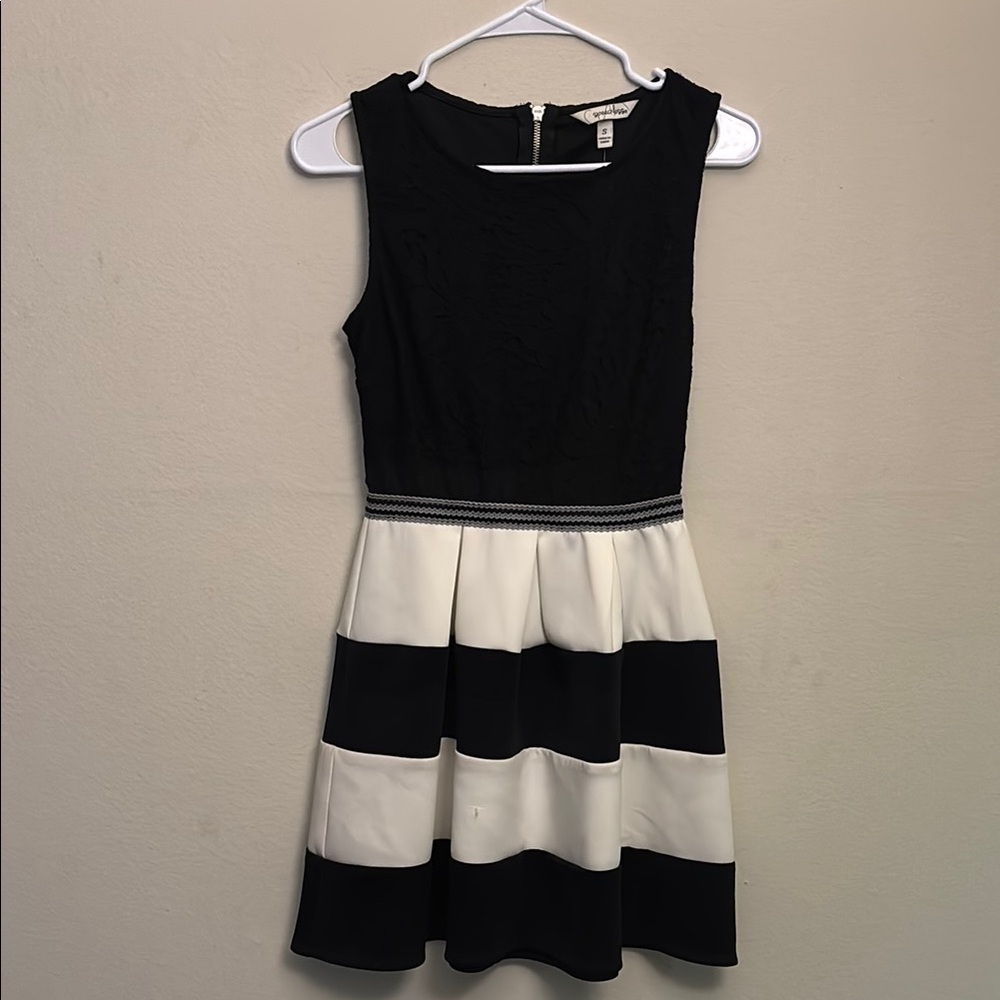 Black and White Striped Dress